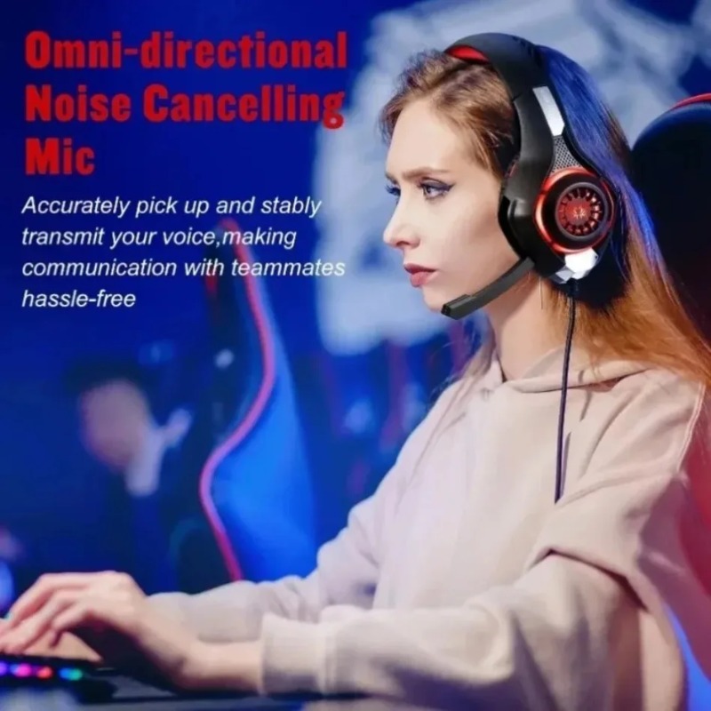 Wired Gaming Headset Over Ear  - Gaming Headset With Mic Rgb ulasan dan harga