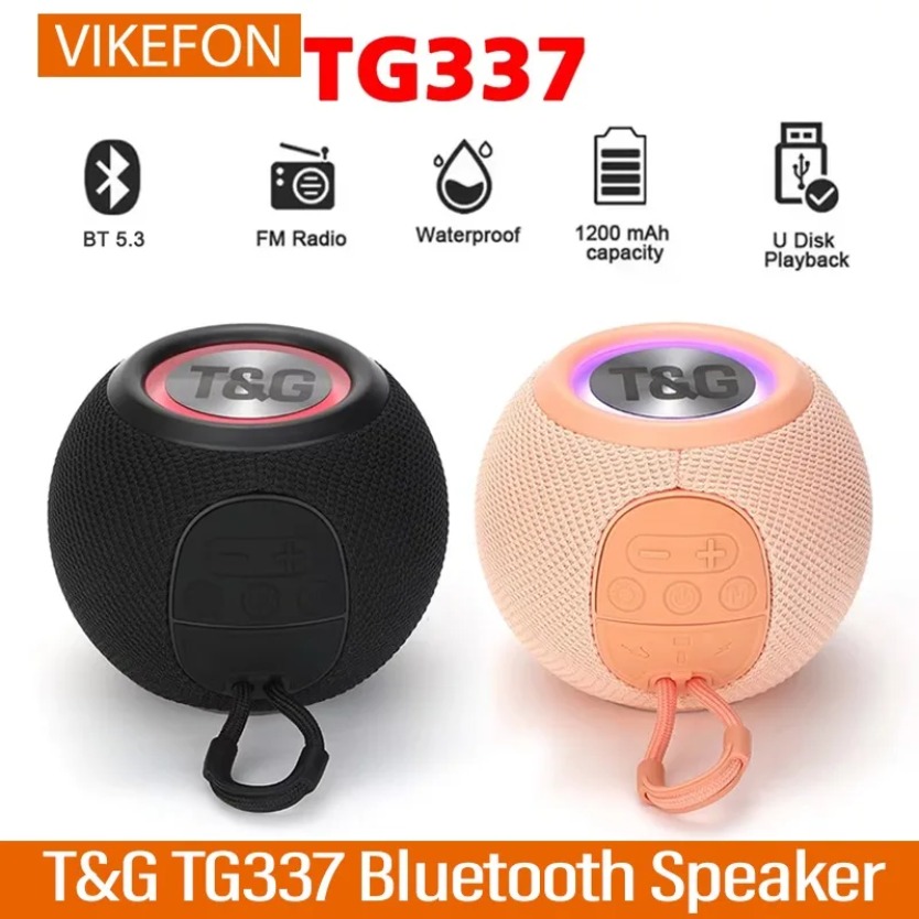 TG337 TWS Bluetooth Loudspeake - Portable Bluetooth Speaker Waterproof Ipx7 ulasan dan harga