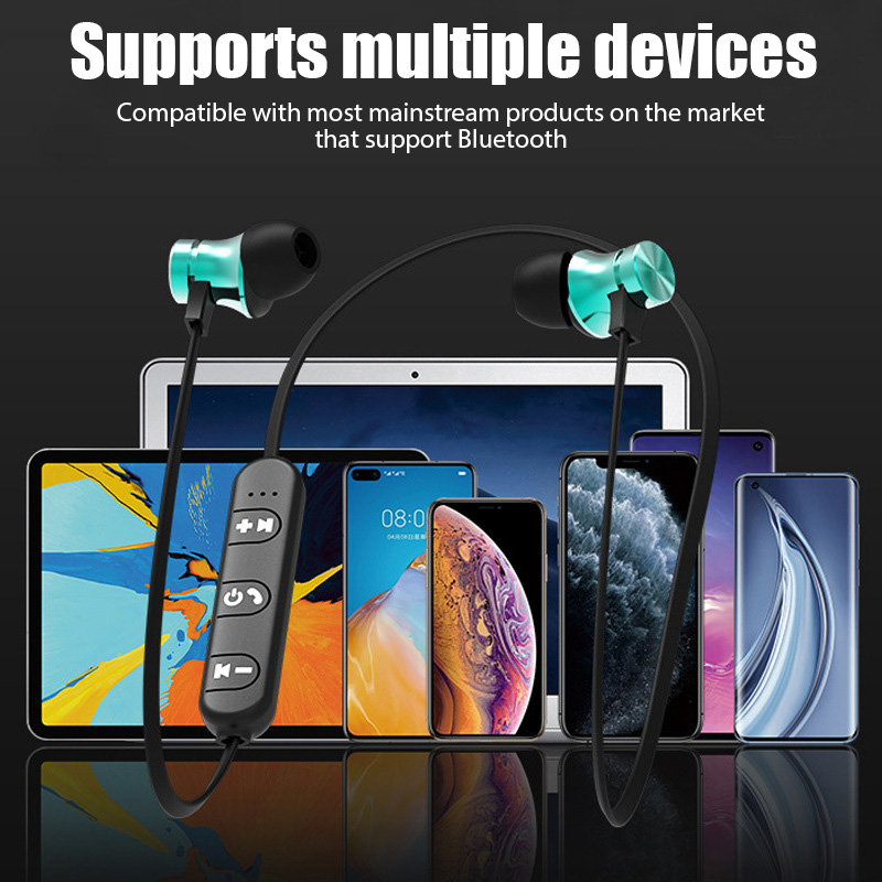 New Bluetooth 4.2 Wireless Spo - Magnetic Neckband Sports Earphones ulasan dan harga