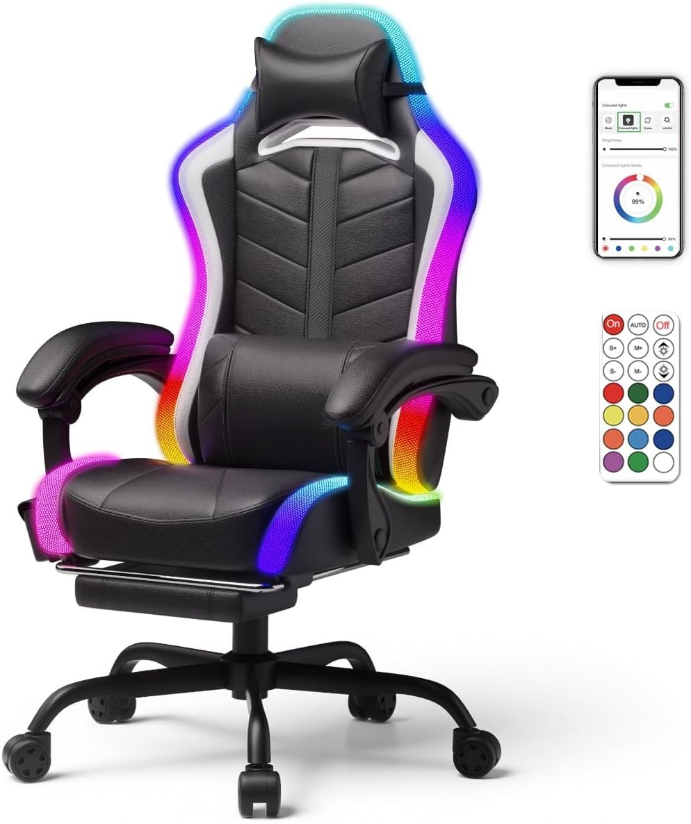 Gaming Chair Premium PU Leathe - Speakers ulasan dan harga