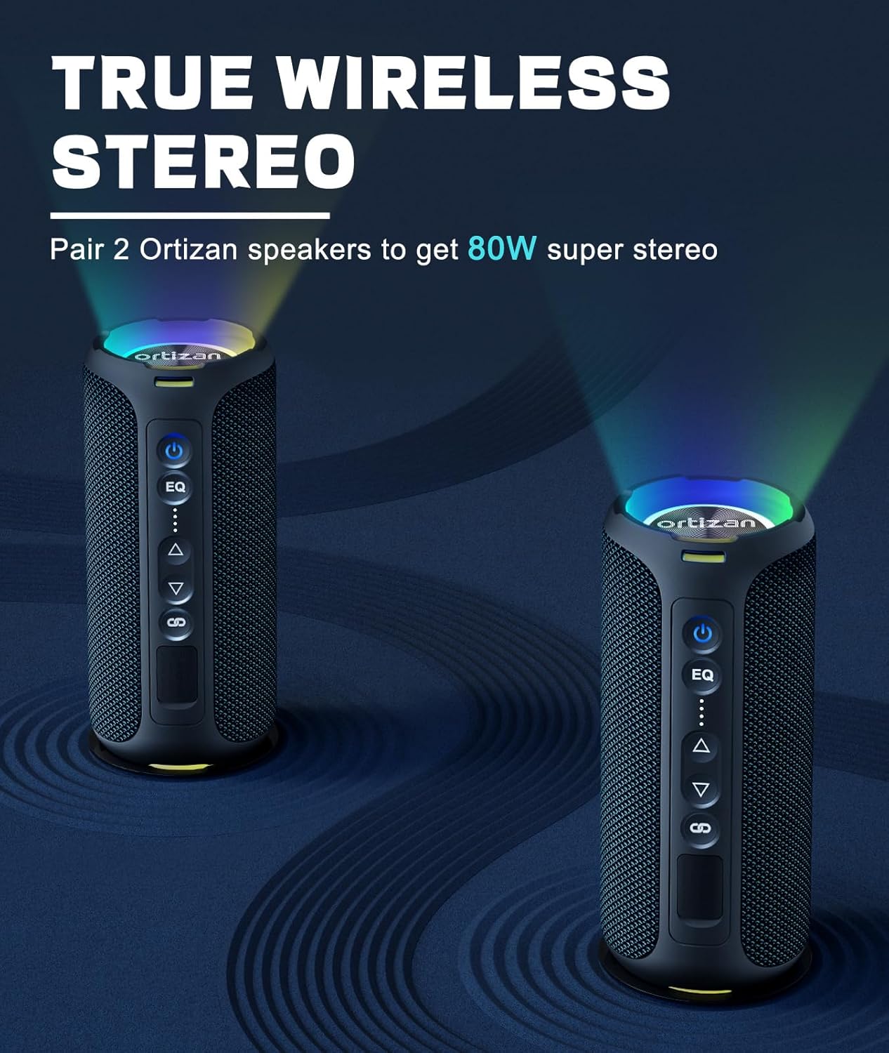 Ortizan Bluetooth Speakers 40W - Portable Bluetooth Speaker Waterproof Ipx7 ulasan dan harga