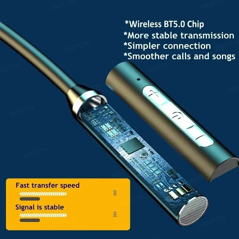 Wireless Headphones Bluetooth  - Magnetic Neckband Sports Earphones ulasan dan harga