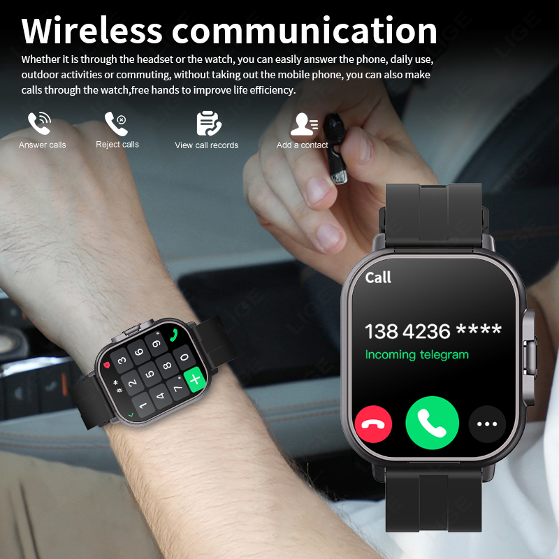 LIGE New 2 In 1 TWS Smart Watc - Tws Earbuds Bluetooth 5.3 ulasan dan harga