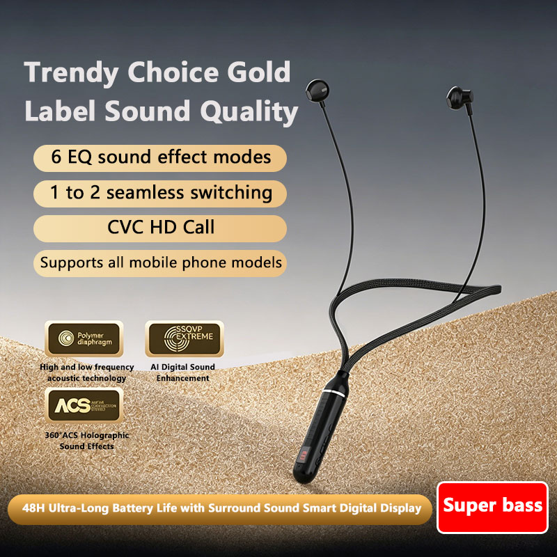  Wireless Bluebooth Earphones - Magnetic Neckband Sports Earphones ulasan dan harga