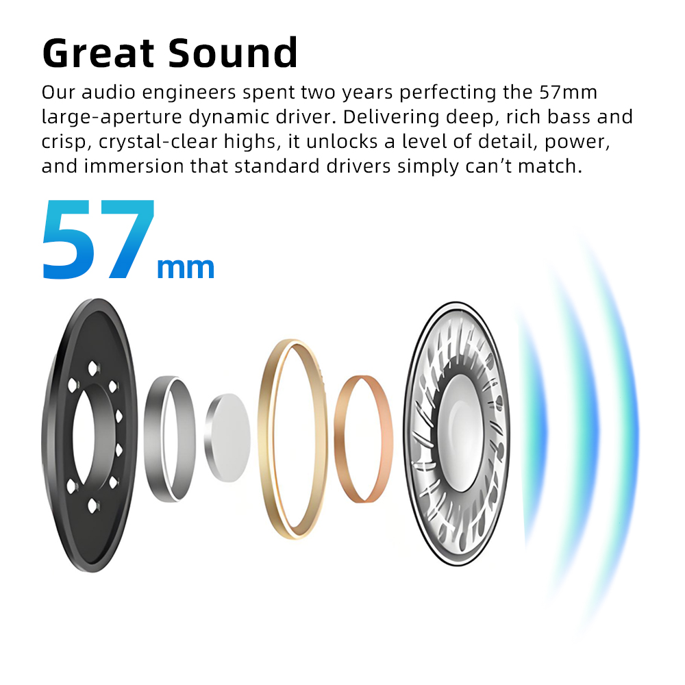 Bluedio 57mm Driver Wireless H - Anc Wireless Over Ear Headphones ulasan dan harga