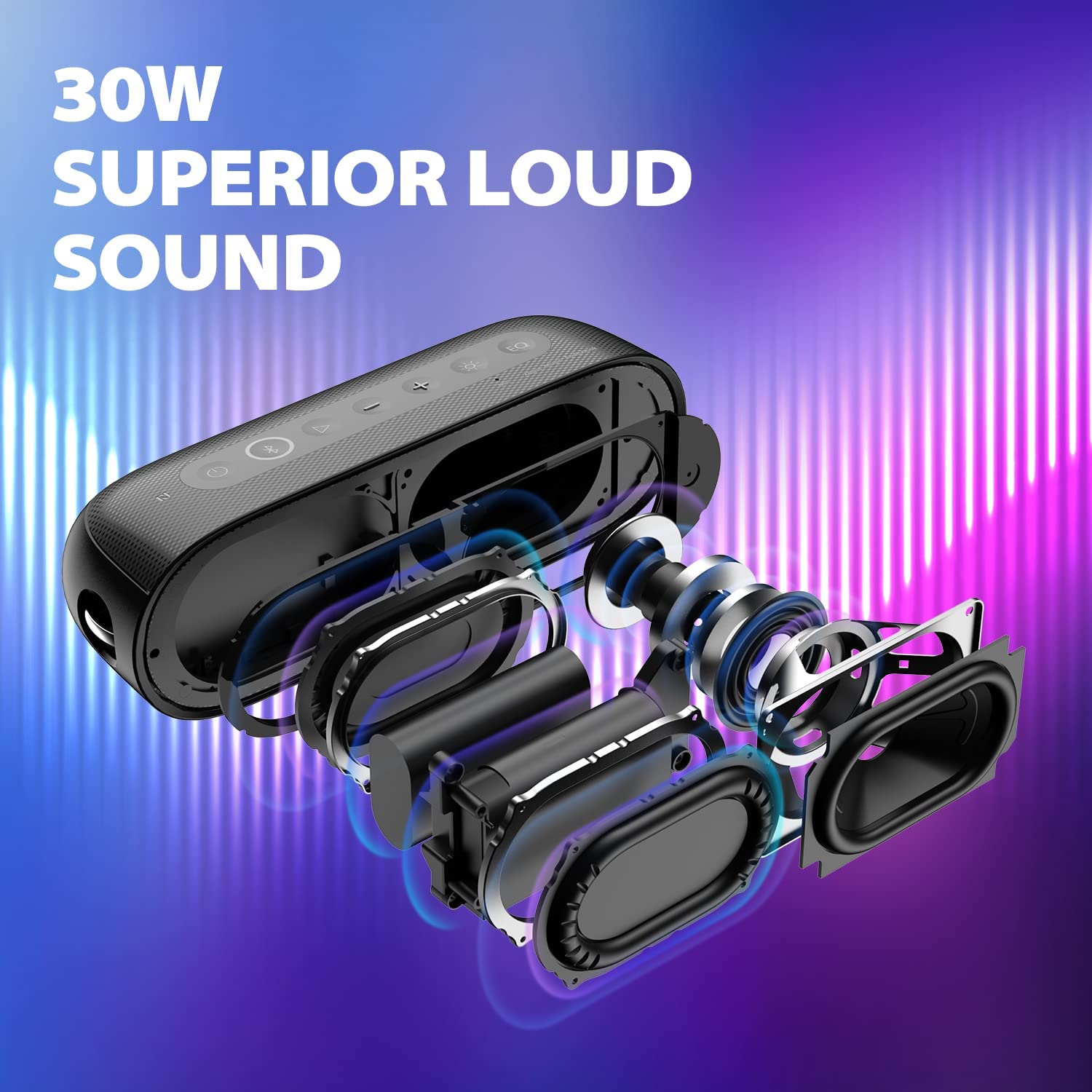 Tribit 30W Outdoor Portable Sp - Portable Bluetooth Speaker Waterproof Ipx7 ulasan dan harga