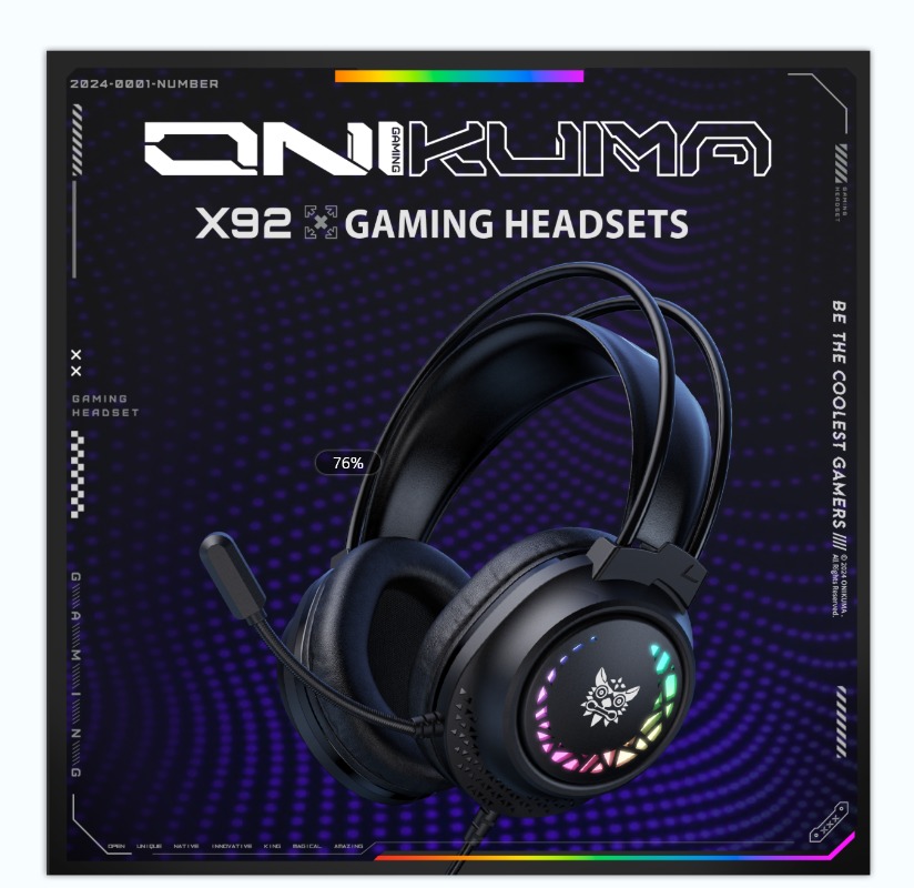 ONIKUMA X92 Wired Gaming Heads - Gaming Headset With Mic Rgb ulasan dan harga
