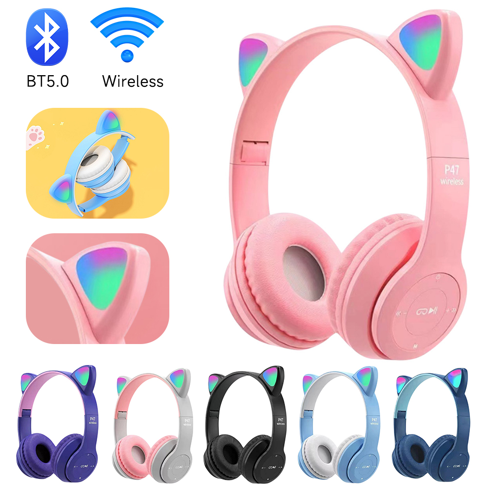 P47M Wireless Bluetooth Headse - Gaming Headset With Mic Rgb ulasan dan harga