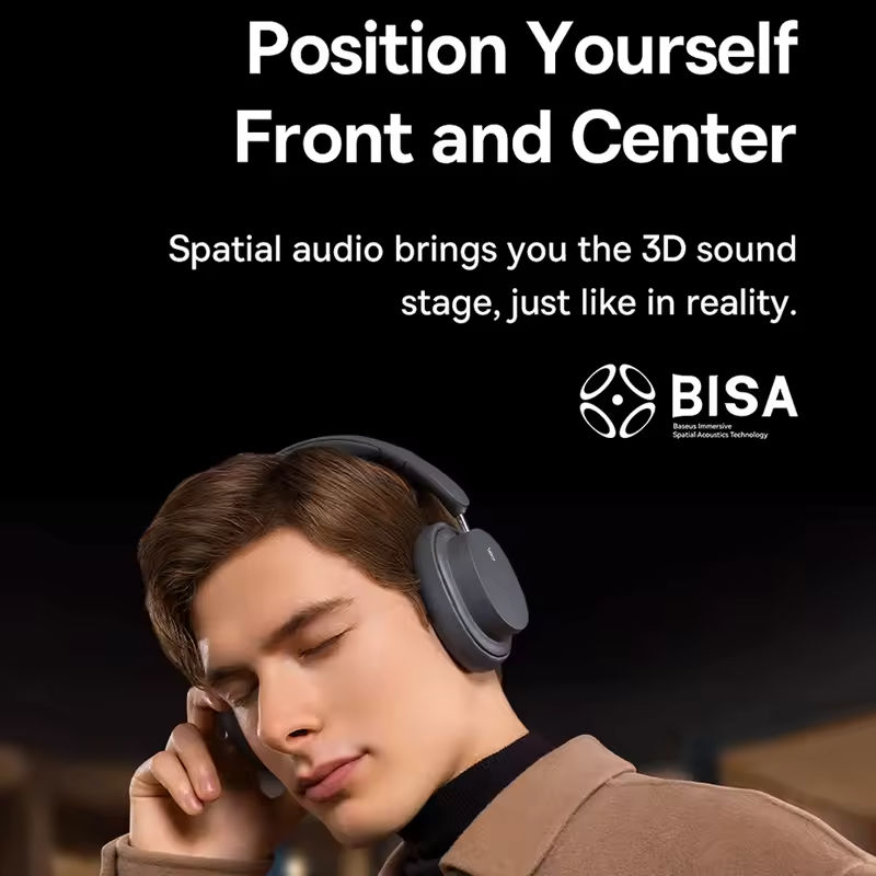 Baseus Bowie D05 Wireless Head - Anc Wireless Over Ear Headphones ulasan dan harga