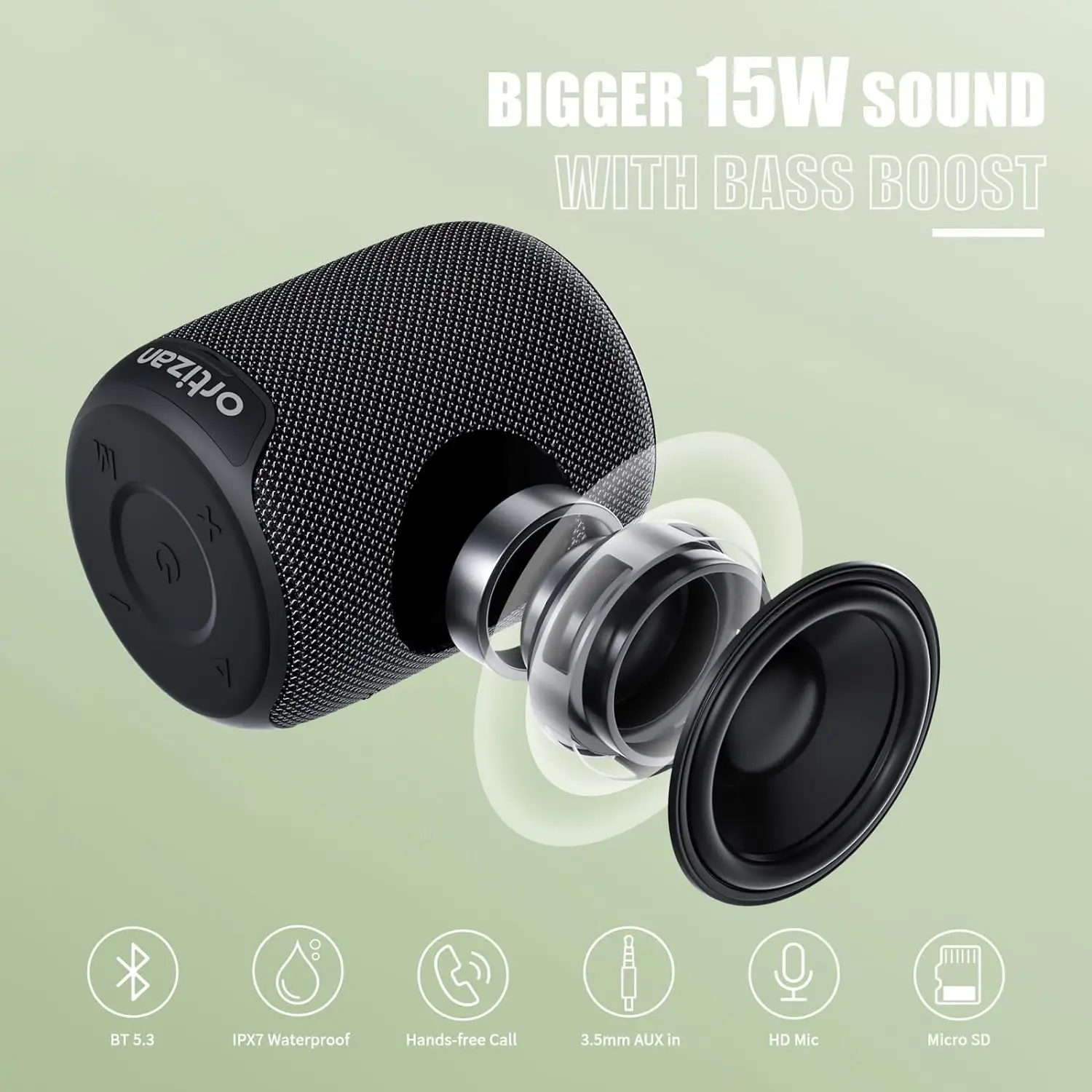 Ortizan X2 Bluetooth Speakers, - Portable Bluetooth Speaker Waterproof Ipx7 ulasan dan harga