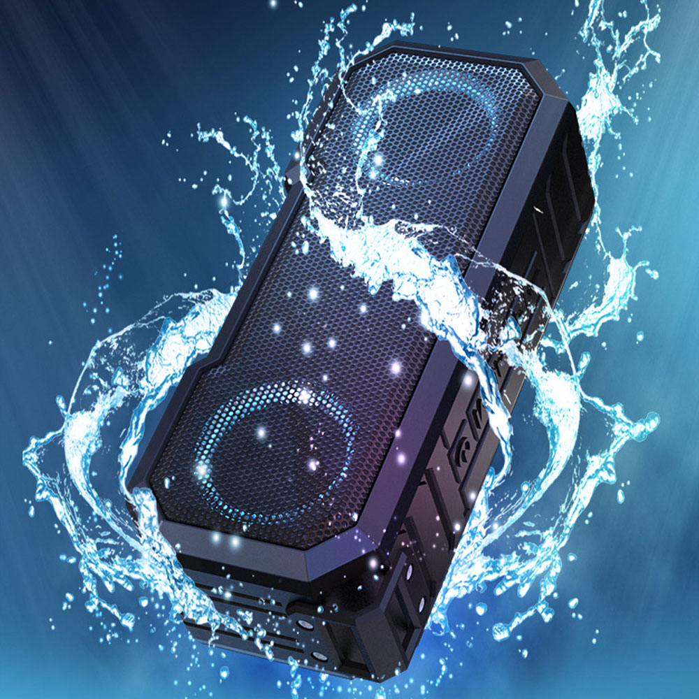 Portable Bluetooth Speaker Wir - Portable Bluetooth Speaker Waterproof Ipx7 ulasan dan harga