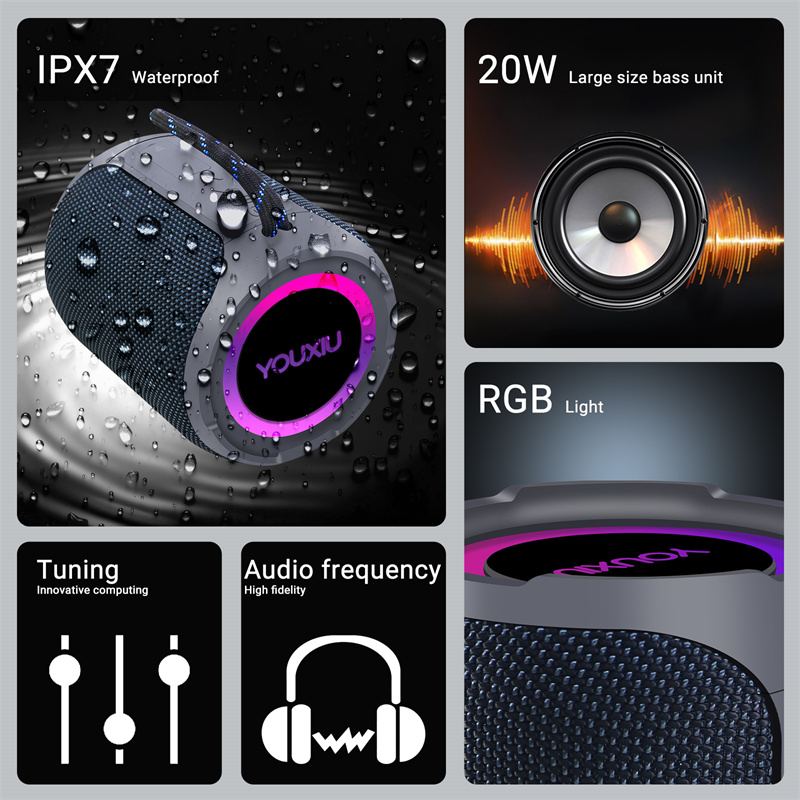 40W Portable Bluetooth Speaker - Portable Bluetooth Speaker Waterproof Ipx7 ulasan dan harga