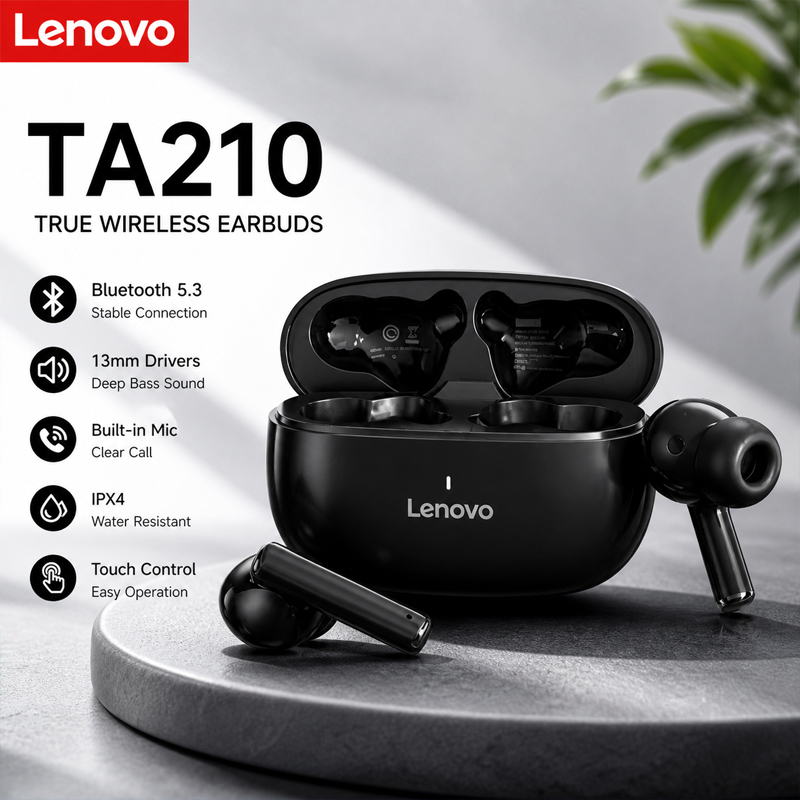 Original New Lenovo TA210 5.3  - Type C Wired Earphones With Mic ulasan dan harga