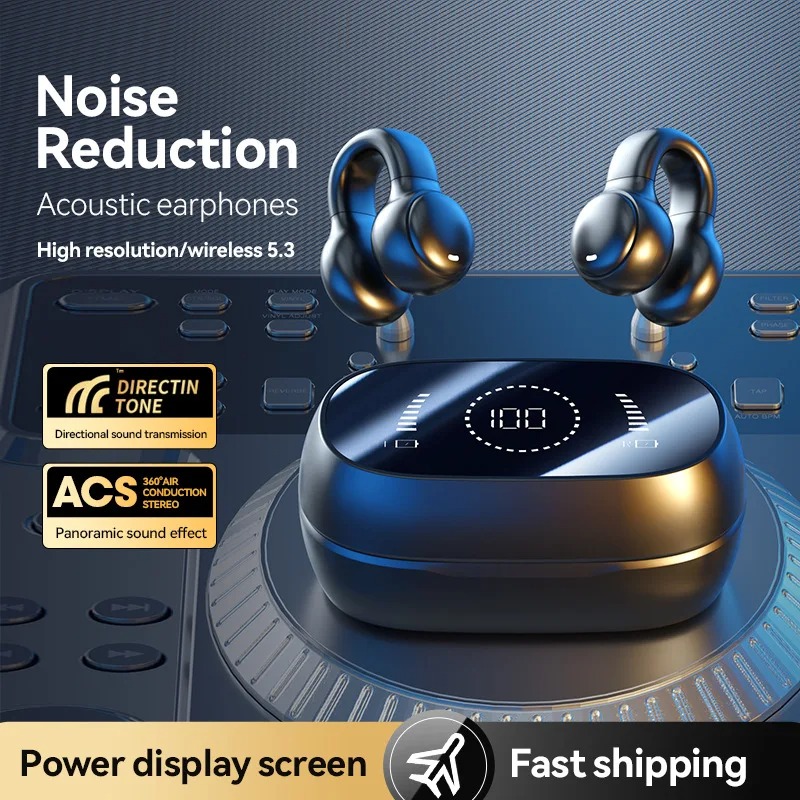 Wireless TWS Bone Conduction B - Tws Earbuds Bluetooth 5.3 ulasan dan harga