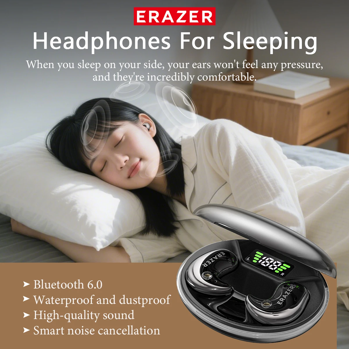 EARZER XF58 In-Ear Bluetooth H - Sleep Mask Headphones Bluetooth ulasan dan harga