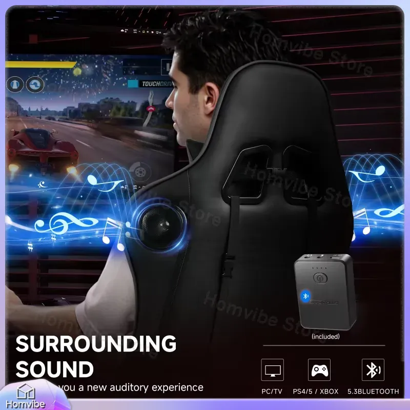 Ergonomic Gaming Chair with Bl - Speakers ulasan dan harga