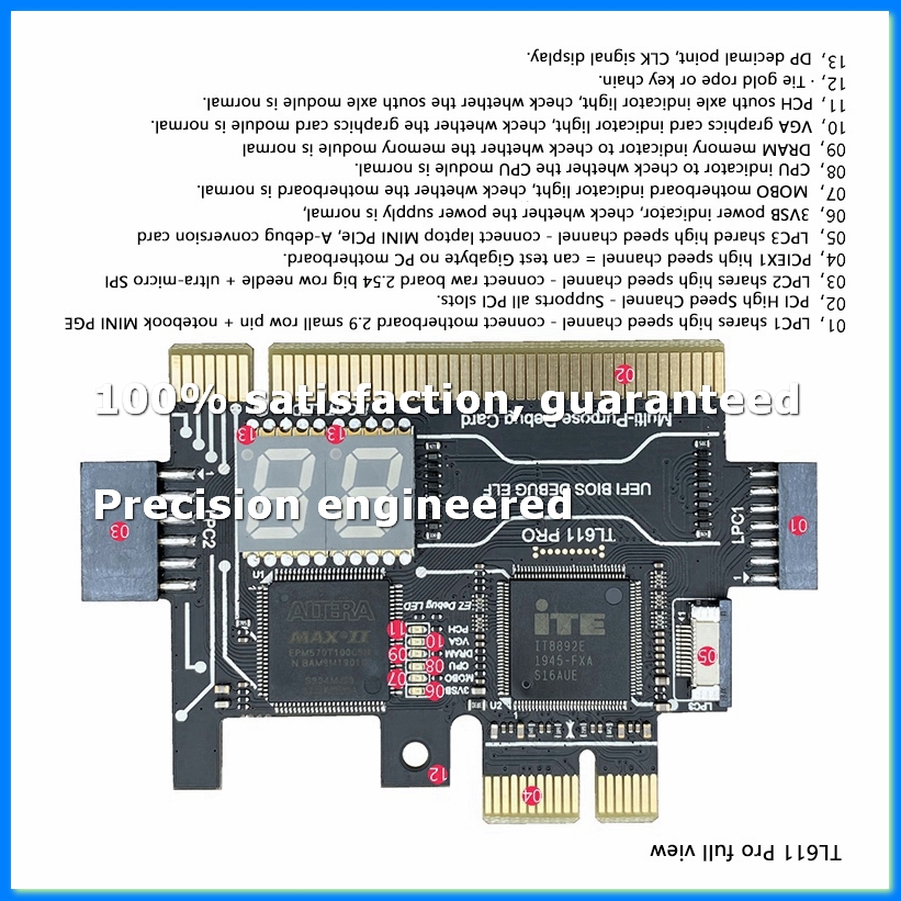 TL611 PRO Diagnostic Card Pcie - Laptops ulasan dan harga