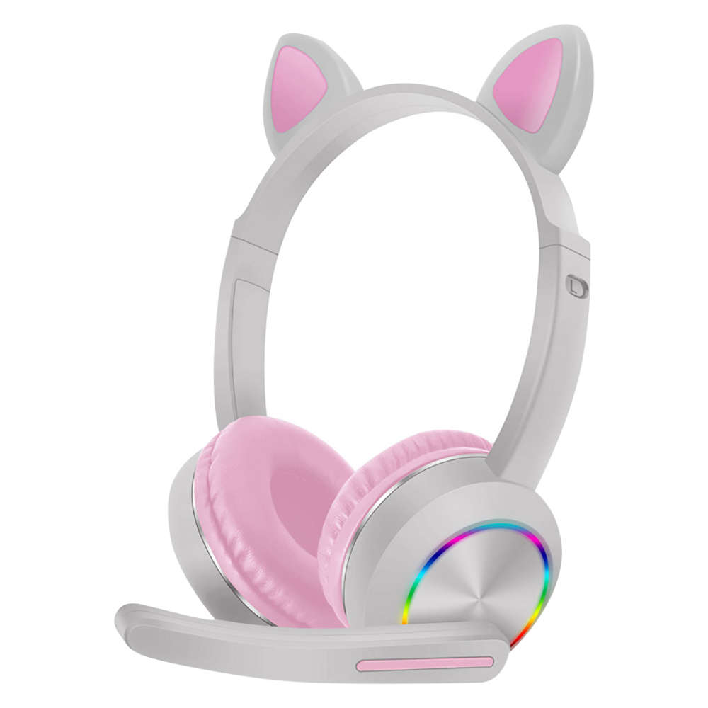 Cute Cat Ear Bluetooth Headpho - Cat Ear Bluetooth Headset Led ulasan dan harga