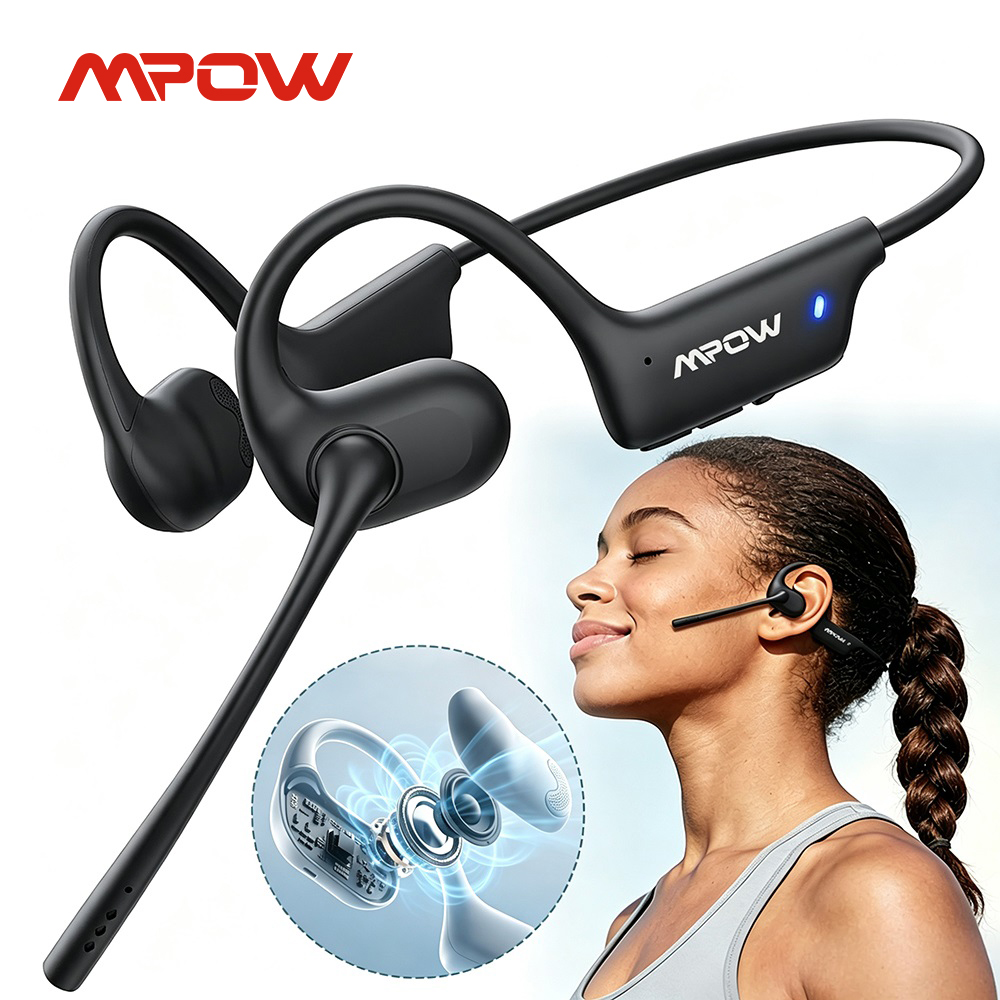 Mpow O1 Open Ear Sport Headpho - Type C Wired Earphones With Mic ulasan dan harga