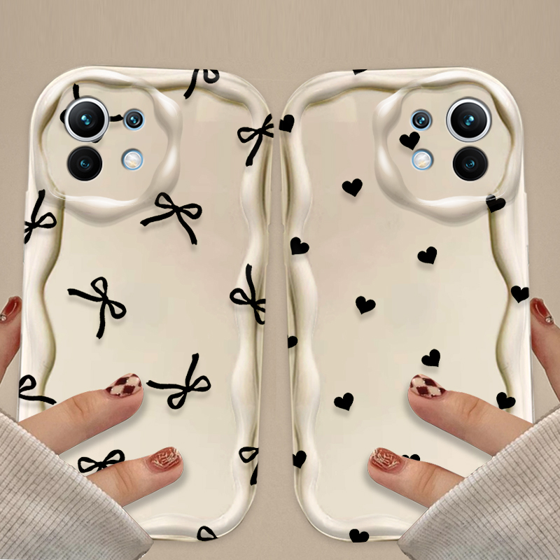Black Bowknot love Heart Case  - Tablets ulasan dan harga
