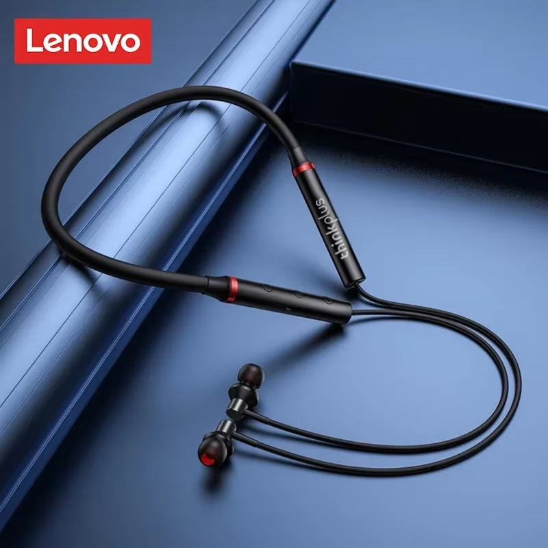 100% Origial Lenovo HE05X Blue - Magnetic Neckband Sports Earphones ulasan dan harga