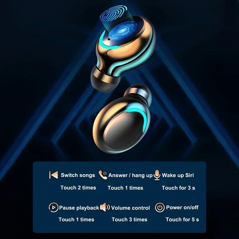 New F9 Bluetooth Headphones 9D - Tws Earbuds Bluetooth 5.3 ulasan dan harga
